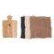 Hello Honey Mango Wood Cheese Board and 3-Piece Stonewashed Cotton Tea Towel Set